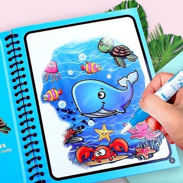 3 Pcs Reusable Coloring Book Magic Water Drawing Book Sensory Early Education To Carousel 1