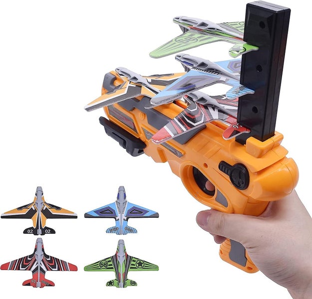 Bubble Catapult Airplane Toy, Children's Shooting Game Toy, One-click Pop-up Foa Carousel 1