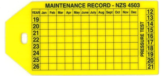 Fire Extinguisher Service Tag (Each) Carousel 1