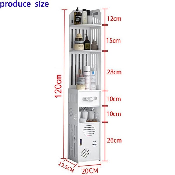 Bathroom Storage Cabinet Shelf Corner Organiser Carousel 2