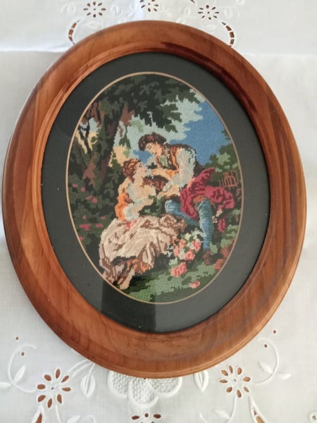 Lovely embroidered romantic couple Carousel 1