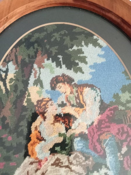 Lovely embroidered romantic couple Carousel 2