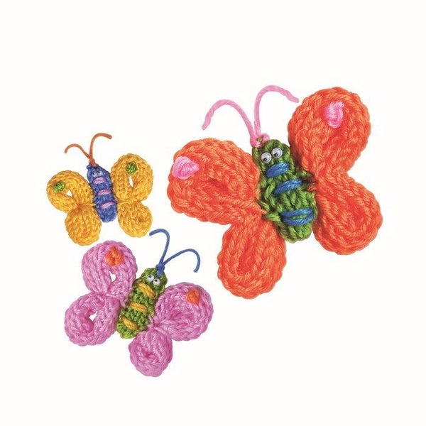 4M Craft French Knit Butterfly Kit Carousel 1