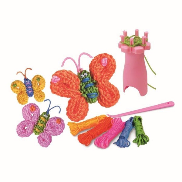4M Craft French Knit Butterfly Kit Carousel 3