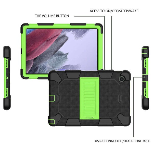 Case For Galaxy Tab A8 10.5inch 2021 (SM-X200/SM-X205) -BlackGreen Carousel 2