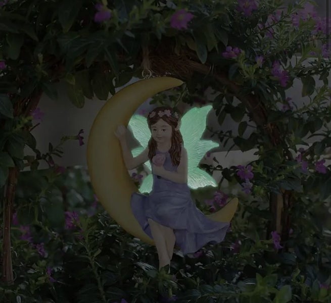 Beautiful hanging Fairy sitting on a moon (SKU FM) Carousel 4