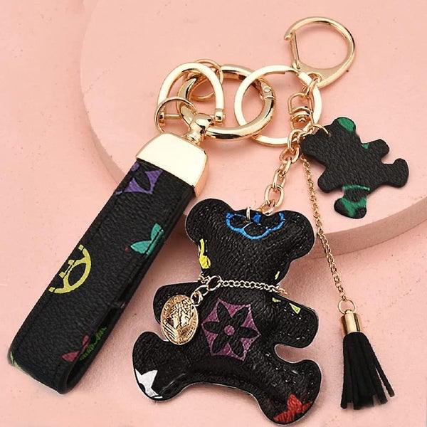 Cute Frenchie Bear Key Chains Women For Car Keys Wristlet Set , Car Keychains Fo Carousel 2