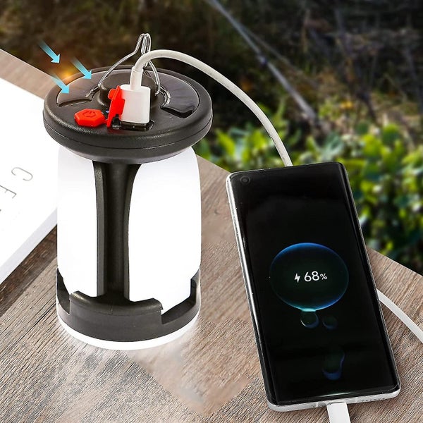 1000lm Rechargeable Solar Camping Light - 6 Modes, 4500mAh Power Bank Carousel 1