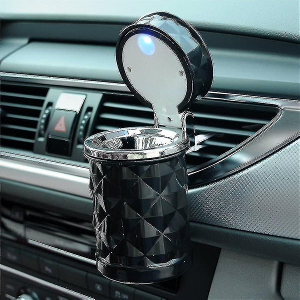 Auto Car Ashtray Portable With Blue Led Light Ashtray Smokeless Smoking Stand Cy Carousel 1