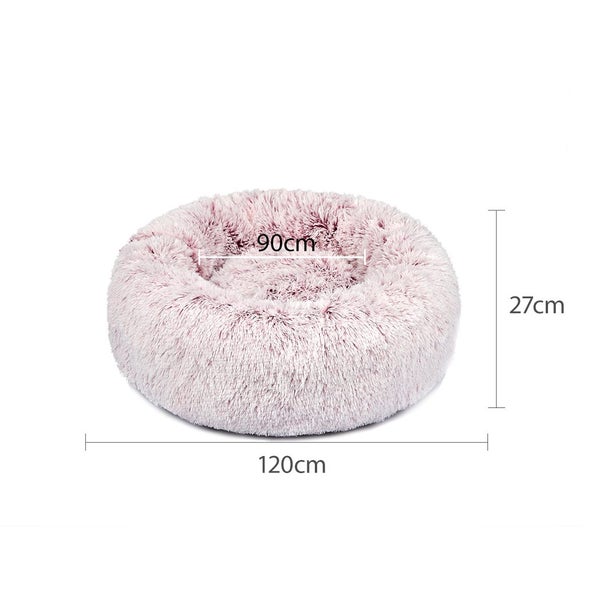 Pawz Replaceable Cover For Calming Bed Donut Nest Kennel M L XL XXL Pink Carousel 2