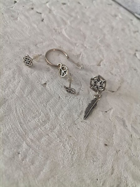 Bohemian Gypsy Asymmetrical Earring Set Carousel 2