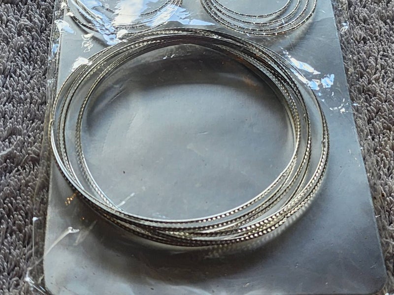 Silver Hoop earrings and bangle set Carousel 3