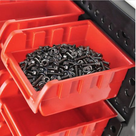 30 Bins Wall Mounted Tool Box Rack Garage Workshop Storage Organiser Carousel 4