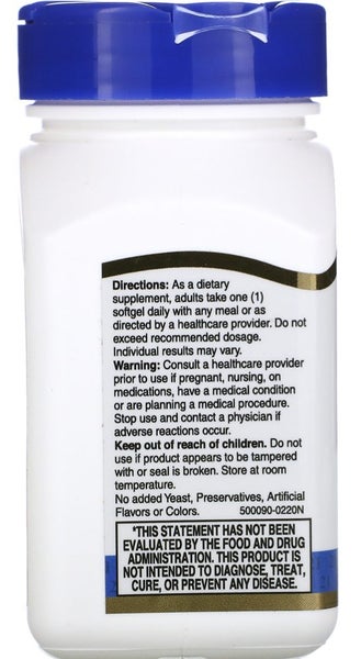 21st CENTURY NORWEGIAN COD LIVER OIL 400 MG 110 SOFTGELS - E0127 Carousel 4