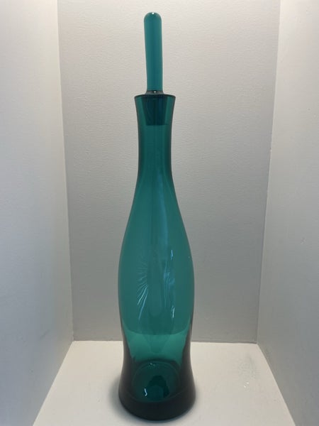 Contemporary Vintage Green Genie Glass Bottle Carousel 8