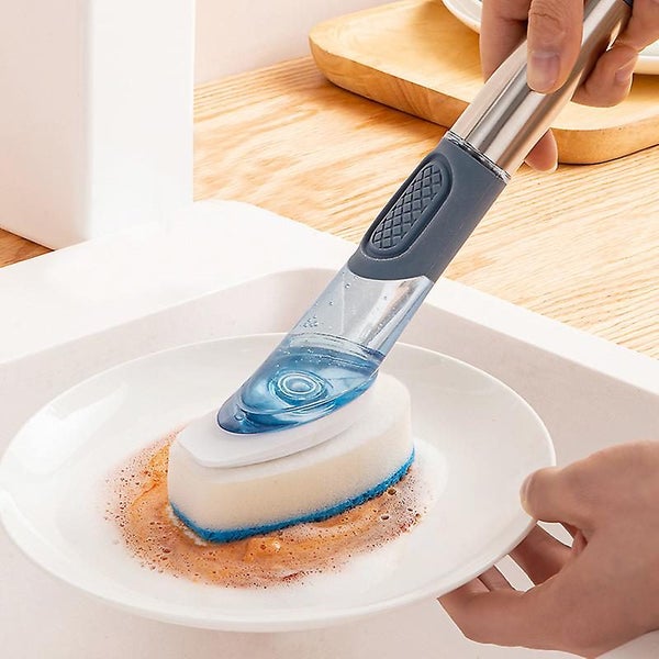 Cleaning Brush High Quality Dish Soap Dispensing Dish Brush, Anti-scratch Carousel 2
