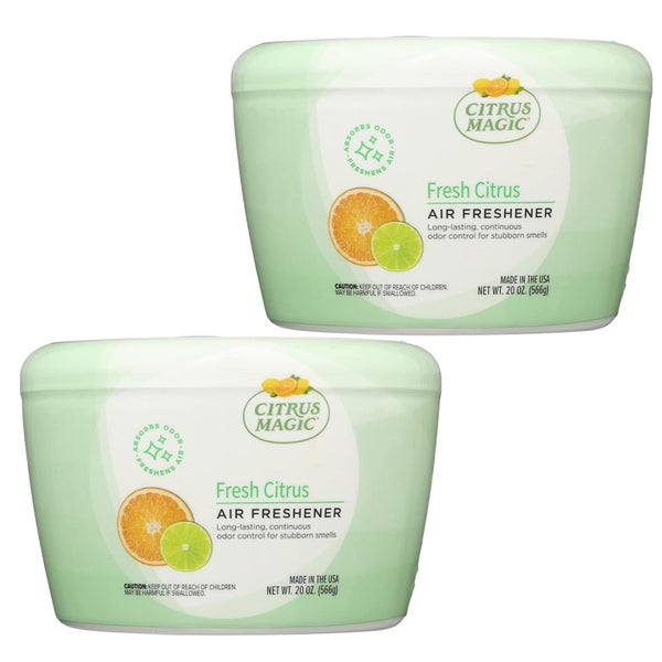 Citrus Magic Odor Absorbing Solid Air Freshener, Fresh Citrus, 20-Ounce, Pack of Carousel 1