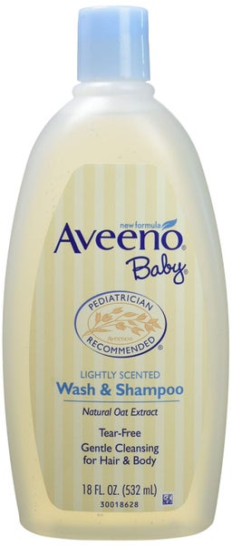 Aveeno Baby Wash and Shampoo,18 Fl. Oz., 2 Count Carousel 1