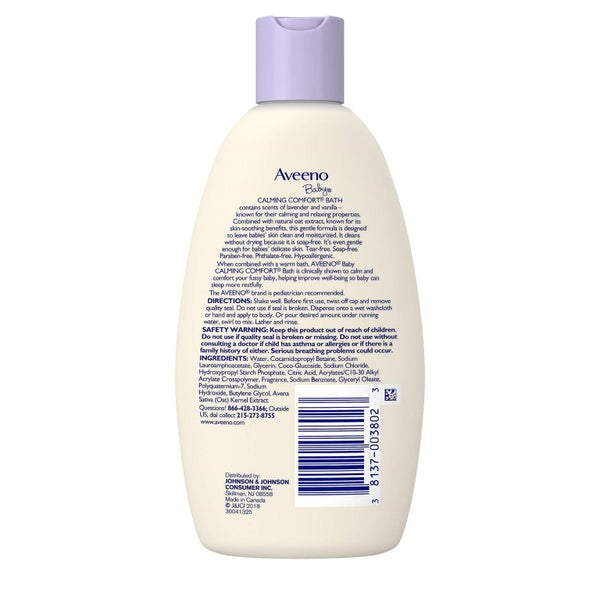 Aveeno Baby Calming Comfort Bath Lavender and Vanilla -- 8 fl oz Carousel 2