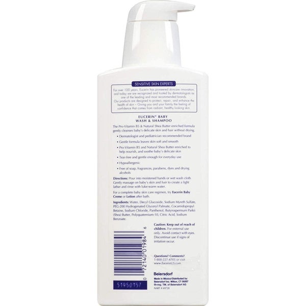 Eucerin Baby Baby Wash & Shampoo - 13.5 oz Carousel 2