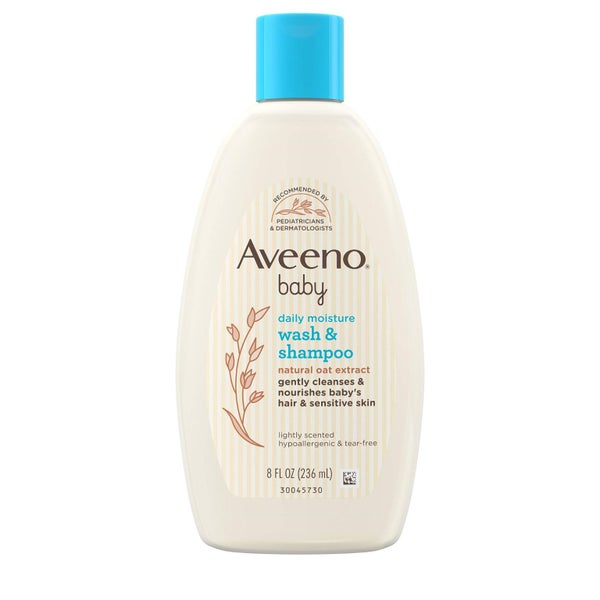 Aveeno Baby Daily Moisture Gentle Bath Wash & Shampoo with Natural Oat Extract, Carousel 1