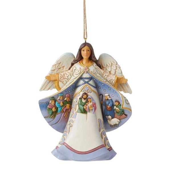 Heartwood Creek Angel Nativity Scene Coat Ornament Carousel 1