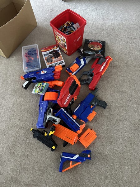 Toys nerf gun combo set /lego mix box Carousel 1