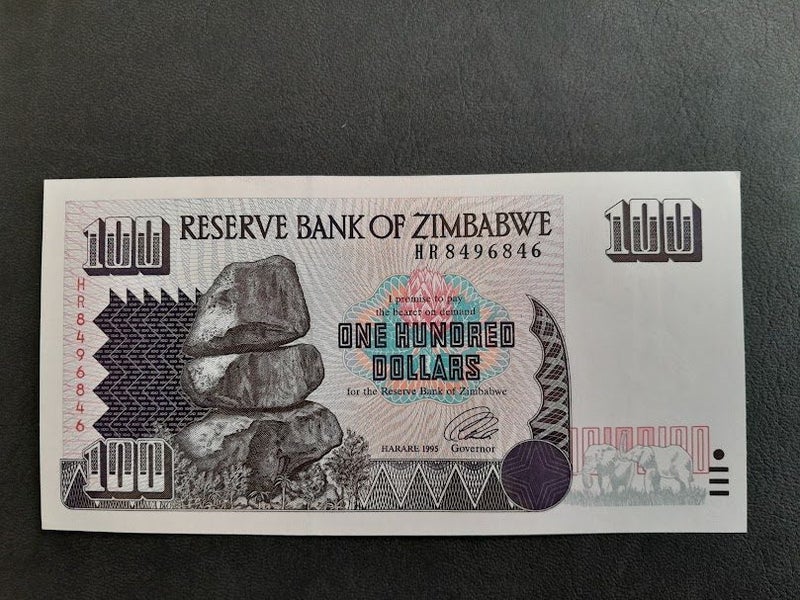 Zimbabwe $100 UNC Carousel 1