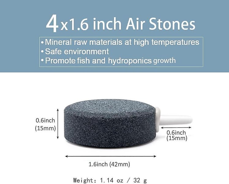 Aquarium Oxygen Diffuser - 6 Inch Air Stone For Fish Tanks And Hydroponics Carousel 2