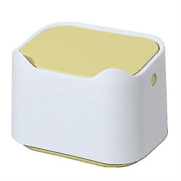 Small Desk Mini Trash Can With Lid Carousel 2
