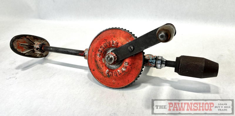Vintage Stanley England Hand Drill Breast Manual Drill Carousel 1