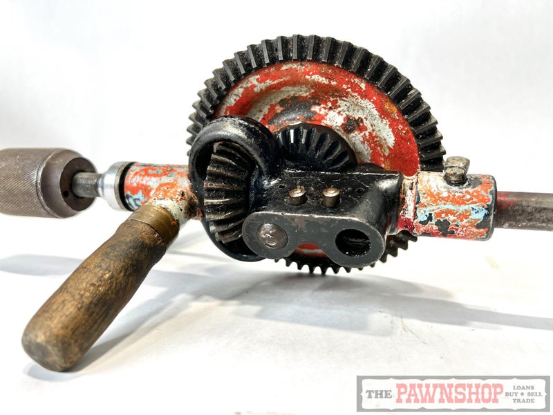 Vintage Stanley England Hand Drill Breast Manual Drill Carousel 2