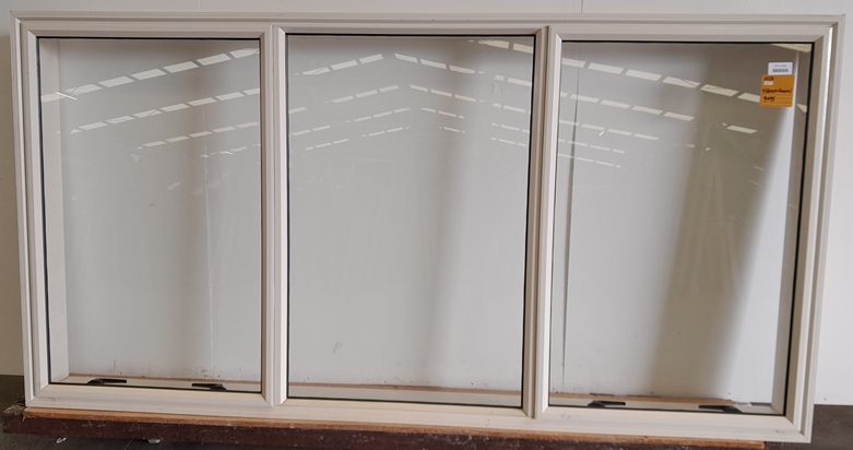 Off White Aluminium Twin Awning Window H1200 x W2400 DR13284 Carousel 1