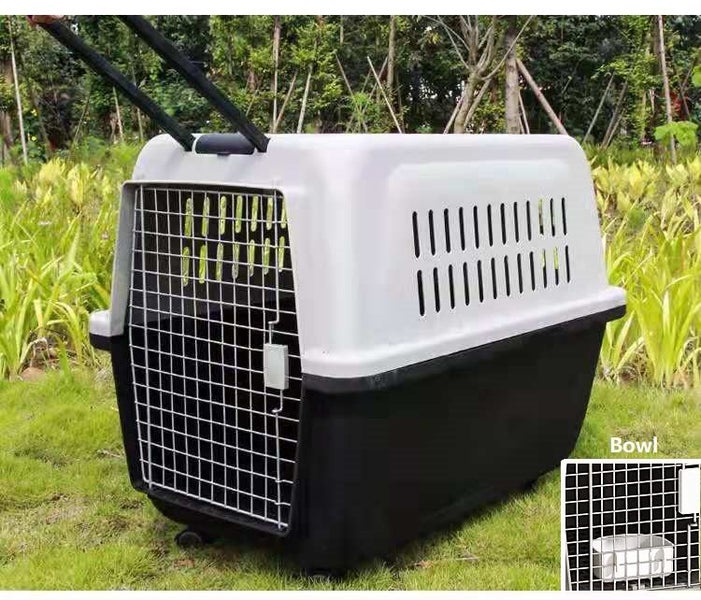 PP 50 Airline Approved Pet Carrier X-Large 81*57*59CM with Wheels & bowl Carousel 1