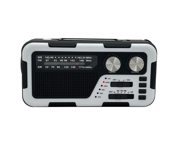 Emergency Weather Radio Portable With Solar Charging, Hand Crank, Am/Fm/No Carousel 1