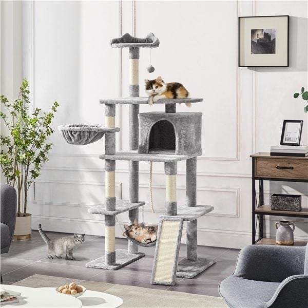 Multilevel Cat Tree Large Cat Tower Carousel 1