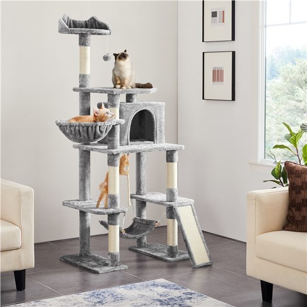 Multilevel Cat Tree Large Cat Tower Carousel 9