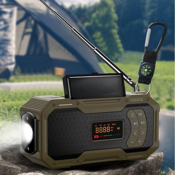Emergency Hand Crank Radio with5000mAh Battery Backup AM FM NOAA Weather Ra Carousel 10