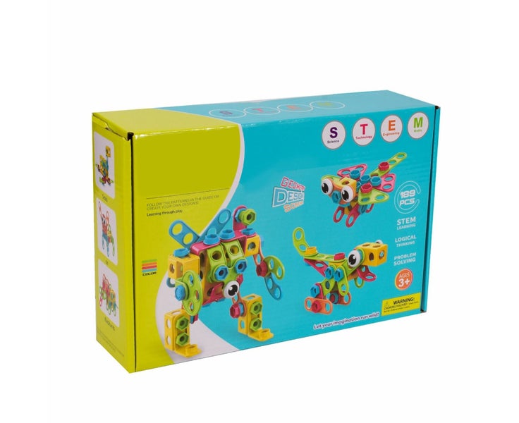 Educational STEM Learning Toys, Construction Building Block Games with Toy Carousel 6