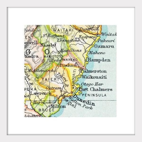 Dunedin - Vintage Map Print Carousel 1