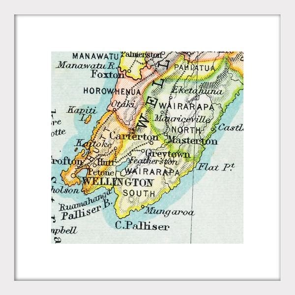 Wellington - Vintage Map Print Carousel 2