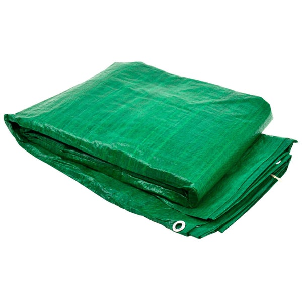Tarpaulin Sheet Tarp Cover Ground Sheet Waterproof 2.7m x 3.5m TE648 Carousel 1