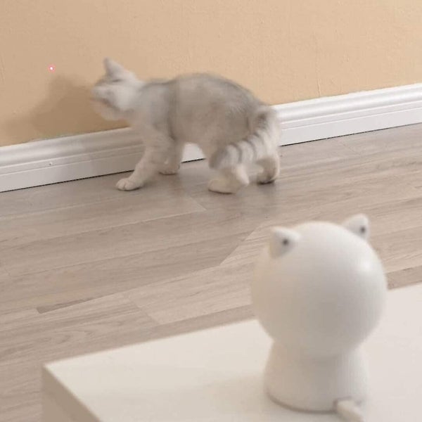 Automatic Interactive Laser Cat Toy, Heilwiy Automatic Rotating Laser Pointer Gi Carousel 5
