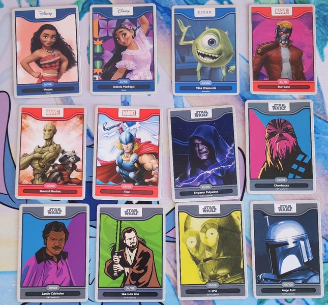 Woolworths Disney World of wonder cards x12 Carousel 1