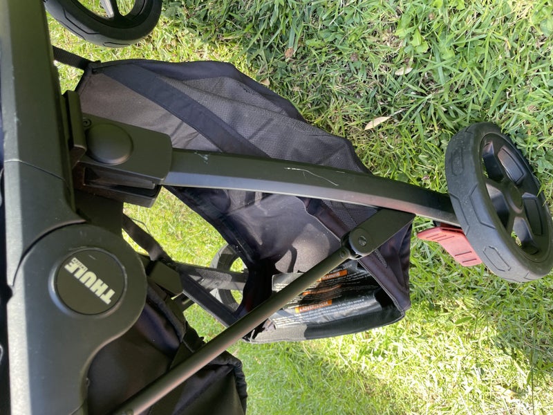 Thule Spring stroller, Black-Grey Melange with seat liner Carousel 4
