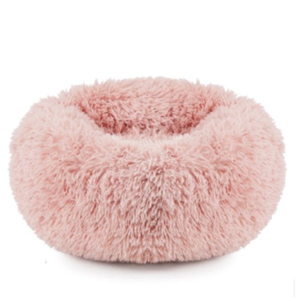 Dog Cat Pet Calming Bed Warm Soft Plush Round Nest Comfy Sleeping Kennel Ca Carousel 1