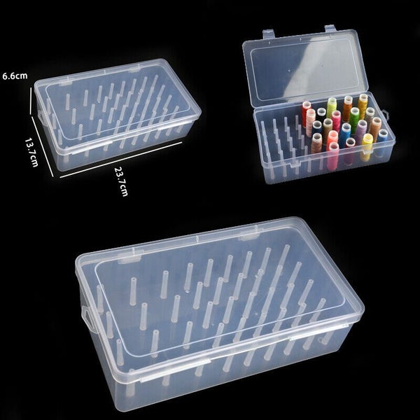 42 Spool Sewing Thread Storage Box Embroidery Bobbin Case Holder Organizer Carousel 12