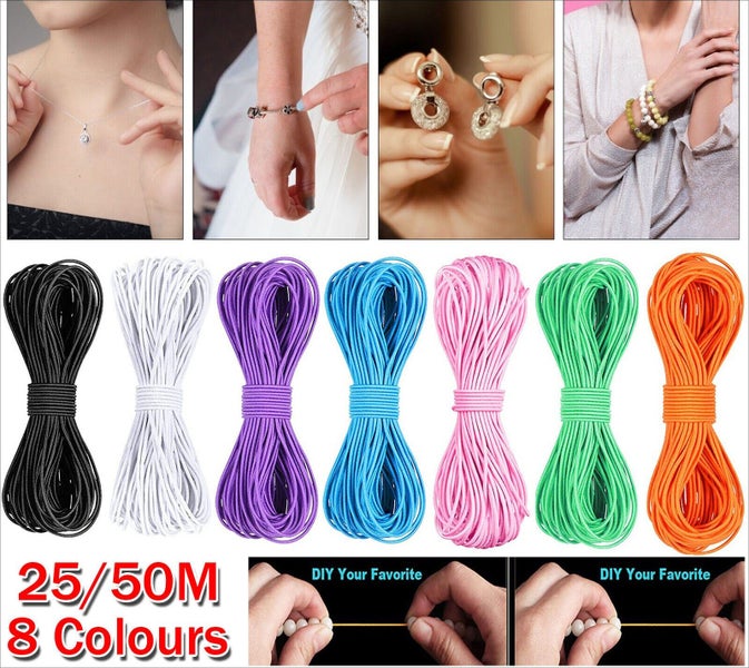 String Stretch Beading Elastic Thread Cord DIY Bracelet Necklace Jewelry Making Carousel 1