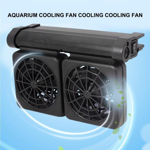Mini Aquarium Cooling Fan Fish Tank Mute Chiller Marine Pond Fan Carousel 1