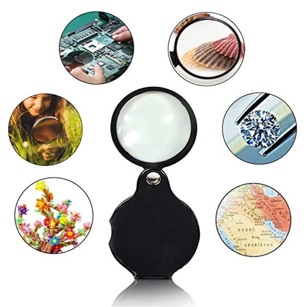 5X Folding Magnifying Glass Mini Pocket Magnifier Monocle for Reading Maps Menus Carousel 2